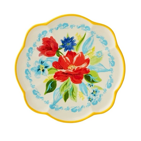 The Pioneer Woman Floral Medley Appetizer Plates 4 total - Picture 2 of 6